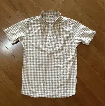 라코스테 깅엄 체크 피케 셔츠