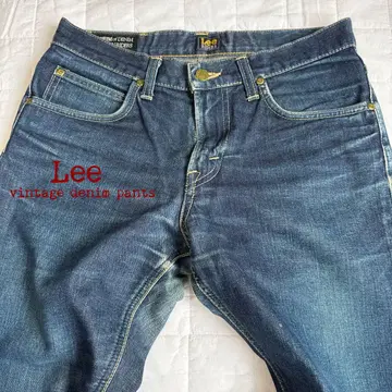 리 Lee 빈티지 색빠짐 데님 팬츠