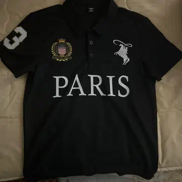 PARIS 피케 셔츠 블랙 컬러
