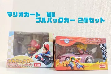 [ 미개봉 ] 마리오 카트 Wii 풀백카 세트 베이비 마리오 피치