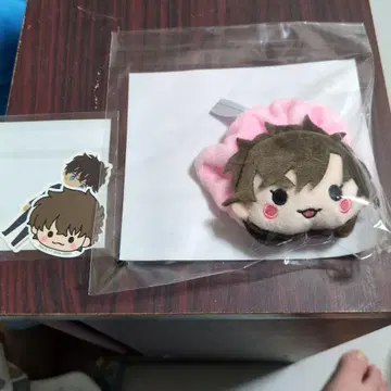 명탐정 코난 아오코 봉제 인형 스크런치 & 카이토 스티커 세트