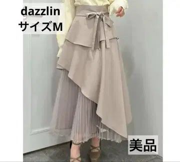 dazzlin 아지메 티어드 플리츠 스커트