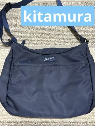 키타무라 kitamura 숄더백 네이비 나일론
