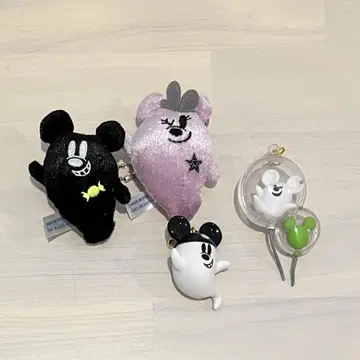미키 미니 유령 백참 키링