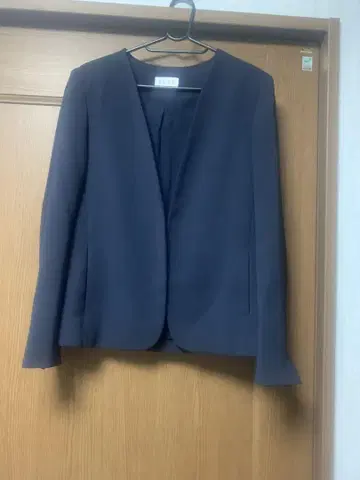 플라스테 네이비 노카라 자켓 M