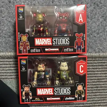 MARVEL STUDIOS 큐브릭/베어브릭 2체 세트