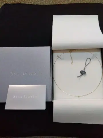 STARJEWELRY 스타 주얼리 K10 다이아몬드 와이어 목걸이