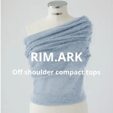 RIM.ARK 25AW 오프 숄더 컴팩트 탑스
