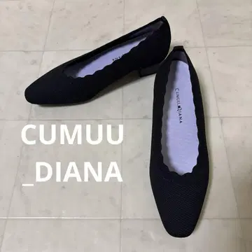 CUMUU_DIANA 새상품 미사용 플라워 컷이 귀여운 니트 펌프스