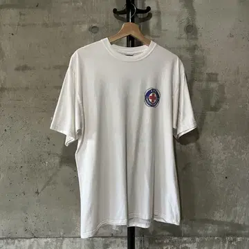 90s JERZEES 구제 의류 프린트 T셔츠 화이트 T