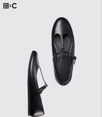 UNIQLO 스트랩 발레 슈즈 24.5