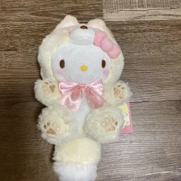 산리오 키티 홋카이도 키타키츠네 봉제 인형 홋카이도 한정 지역 한정 키티