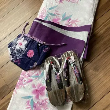 여성용 유카타 오비 일본 나막신 (새상품) 복조리 4