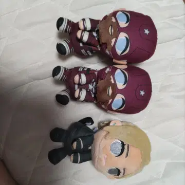 애니메이션 스타일 봉제 인형 3체 세트