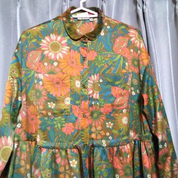 티티카카 보타니컬 프린트 롱 원피스