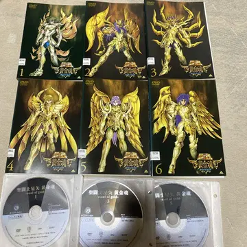세인트 세이야 황금 전설 DVD 1-6권 세트 렌탈 사용 완료