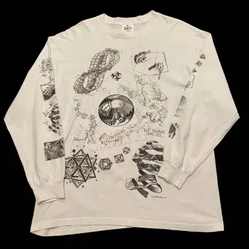 90s M.C.Escher 마우 리츠 에셔 L/S tee