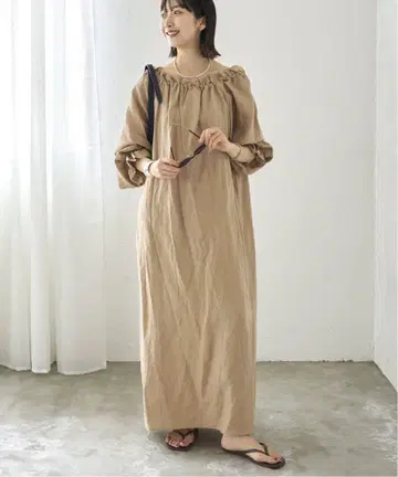 plage 린넨 드레스 택 포함 새상품