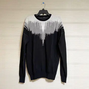 새상품급 정품 마르셀로 바론 남성용 맨투맨 니트 블랙 화이트 페더