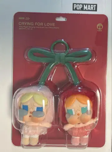 popmart crybaby crying for love cherry