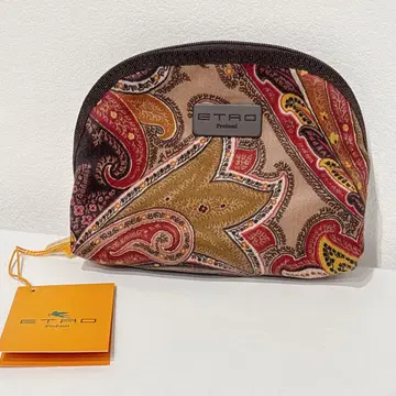 ETRO 페이즐리 무늬 레트로 올 패턴 척 메이크 파우치