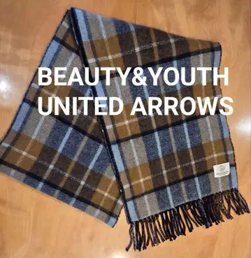 BEAUTY&YOUTH UNITED ARROWS 체크 무늬 머플러