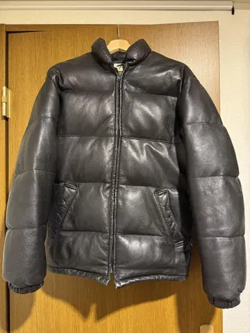 schott 가죽 다운 코트