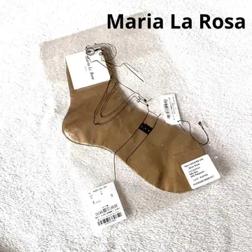 새상품*Maria La Rosa*양말*삭스*골드*메탈릭*실크