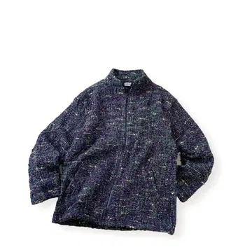 90s CHICO'S DESIGN 네프 니트 블루종 자켓