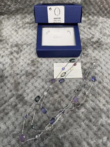 스와로브스키 SWAROVSKI 3연 목걸이 파멜라 Pamela