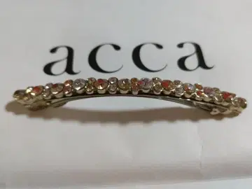 컨디션 최상 acca 베리 머리핀 베이지 큐빅 머리핀 클리어