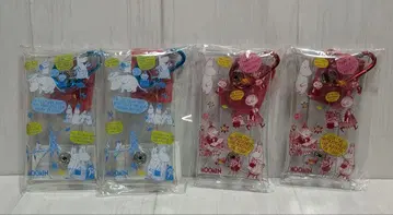무민 카라비너 포함 클리어 멀티 케이스 블루 레어 귀중 희귀 한정판