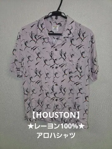 새상품급 HOUSTON 휴스턴 레이온 100% 아로하 셔츠 L