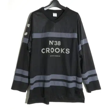 CROOKS & CASTLES 하키 게임 셔츠 하키 T