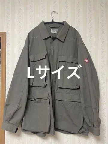 카키색 코튼 밀리터리 자켓