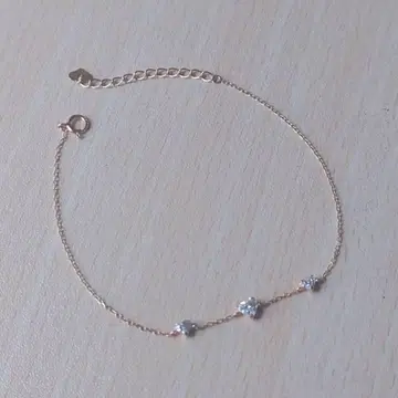 블룸 하트 지르코니아 K10 팔찌