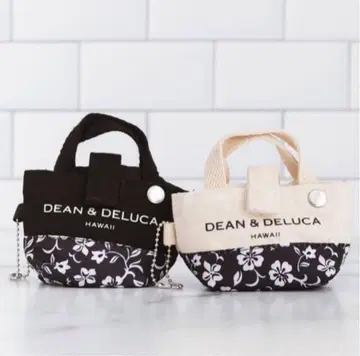 Dean & Deluca 하와이 한정판 참 에코백 화이트 1개