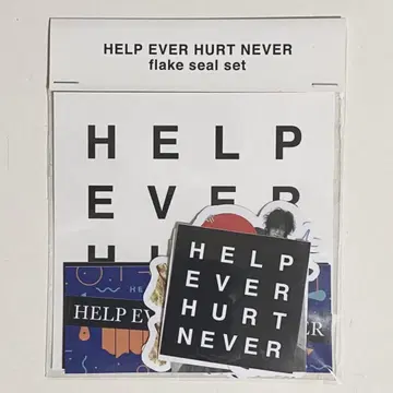 후지이 카제 HELP EVER HURT NEVER 플레이크 씰 세트