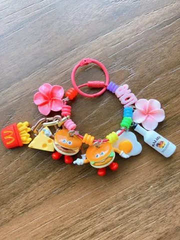 플레이버즈 햄버거 2개 흔들키링