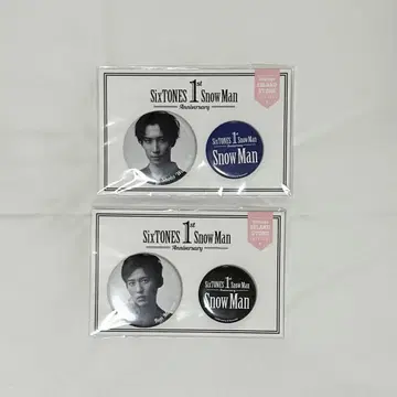 SixTONES Snow Man 1st Anniversary 배지 세트