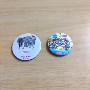 카고짱 & 미니모니 캔뱃지 2개 세트