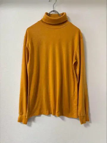 80s 90s USA제 빈티지 무지 터틀넥 티셔츠 롱t