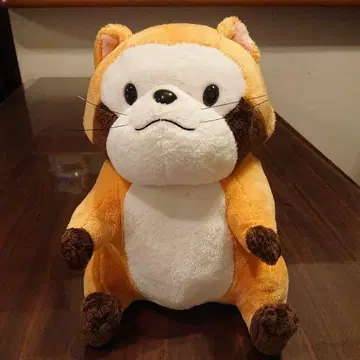 [ 새상품급 레어 ] 아라이구마 라스칼 복슬복슬 봉제 인형 대 34cm