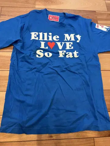 Ellie My LOVE So Fat 티셔츠 파랑
