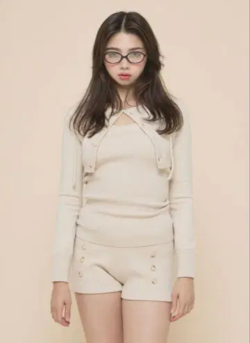 andmary Sara knit set up beige