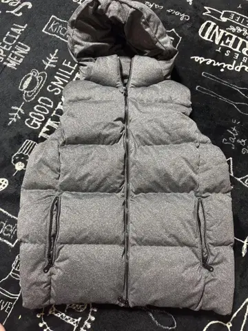 AZUL by moussy 후드 부착 다운 베스트 S 사이즈 그레이