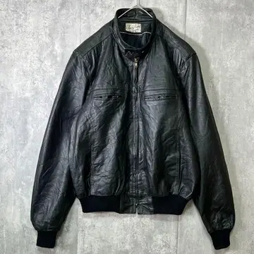 레어 아르헨티나제 A-2 가죽 자켓 블랙 빈티지 천연 가죽