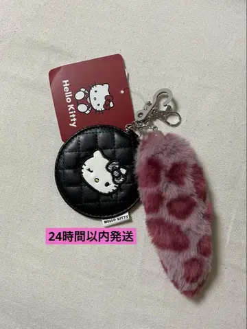 [ 즉시 완판 아이템 ] 갸루 키티 꼬리 참 포함 거울 키링 아베일