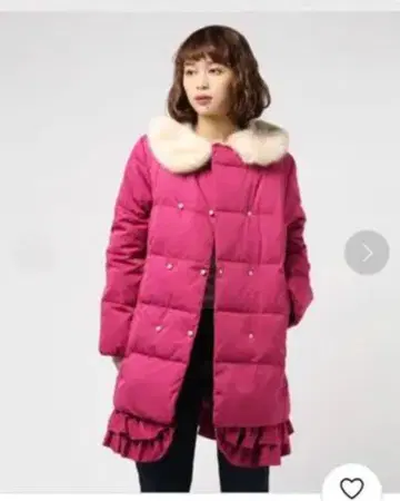 추후 새상품 프랑슈리페 프릴 프릴 다운 코트