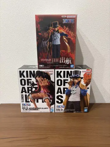 원피스 피규어 KING OF ARTIST 루피 사보 3세트
